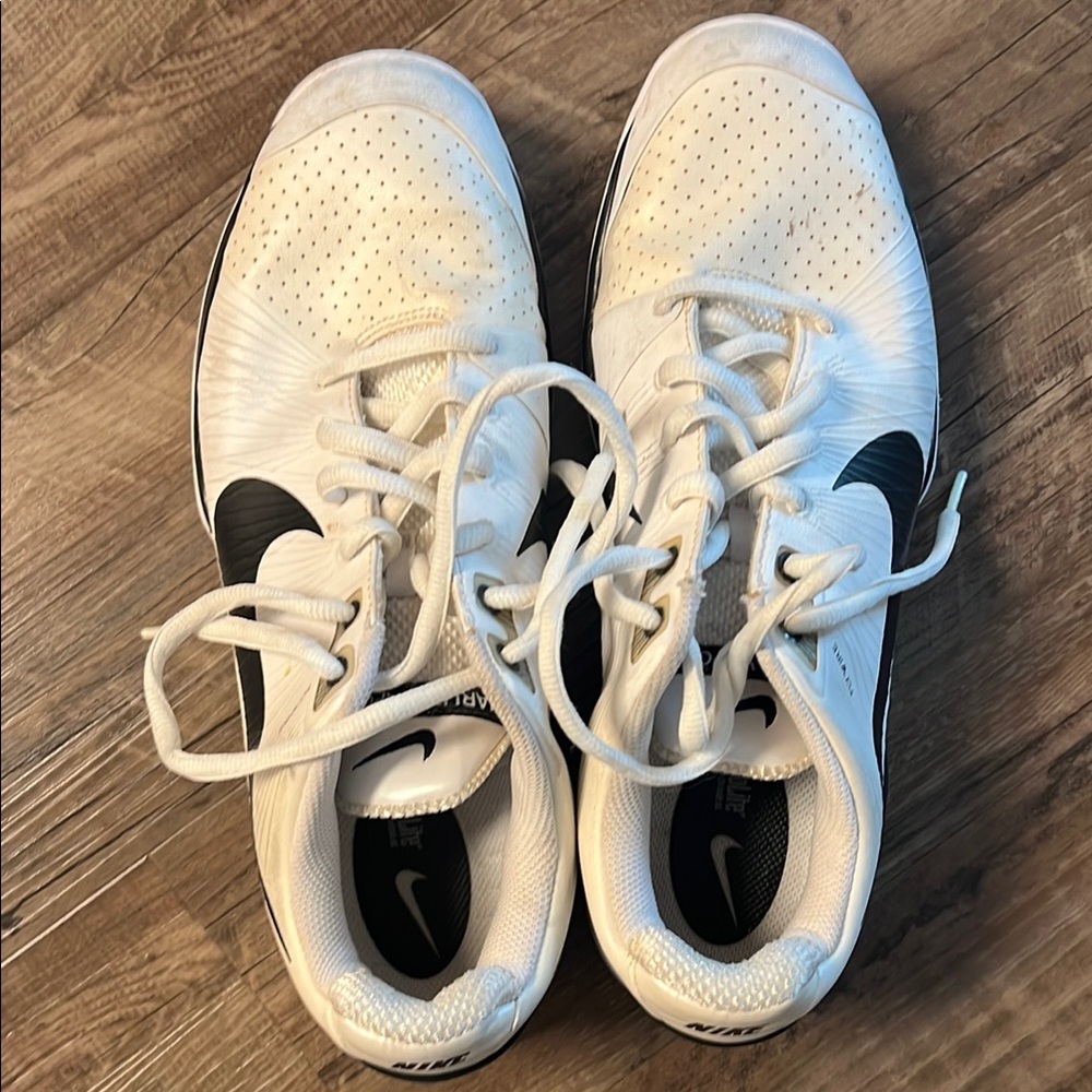 Nike White and Black flywire lunarlon